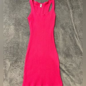 Hot pink dress